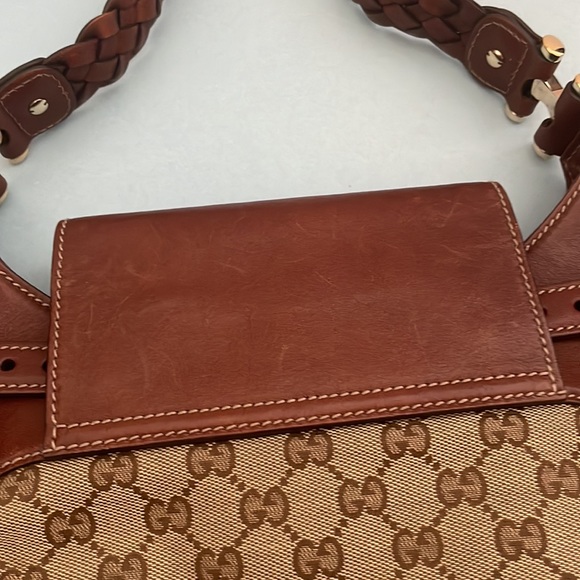 GUCCI Monogram Horsebit Bag - Picture 6 of 13